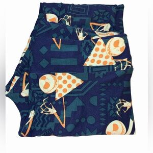 LuLaRoe Nightmare Before Christmas Leggings Blue Disney Halloween Print